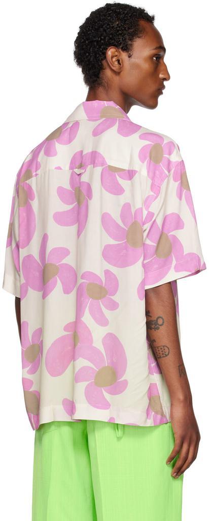 商品Jacquemus|Off-White & Pink Le Papier 'La Chemise Jean' Shirt,价格¥1147,第5张图片详细描述