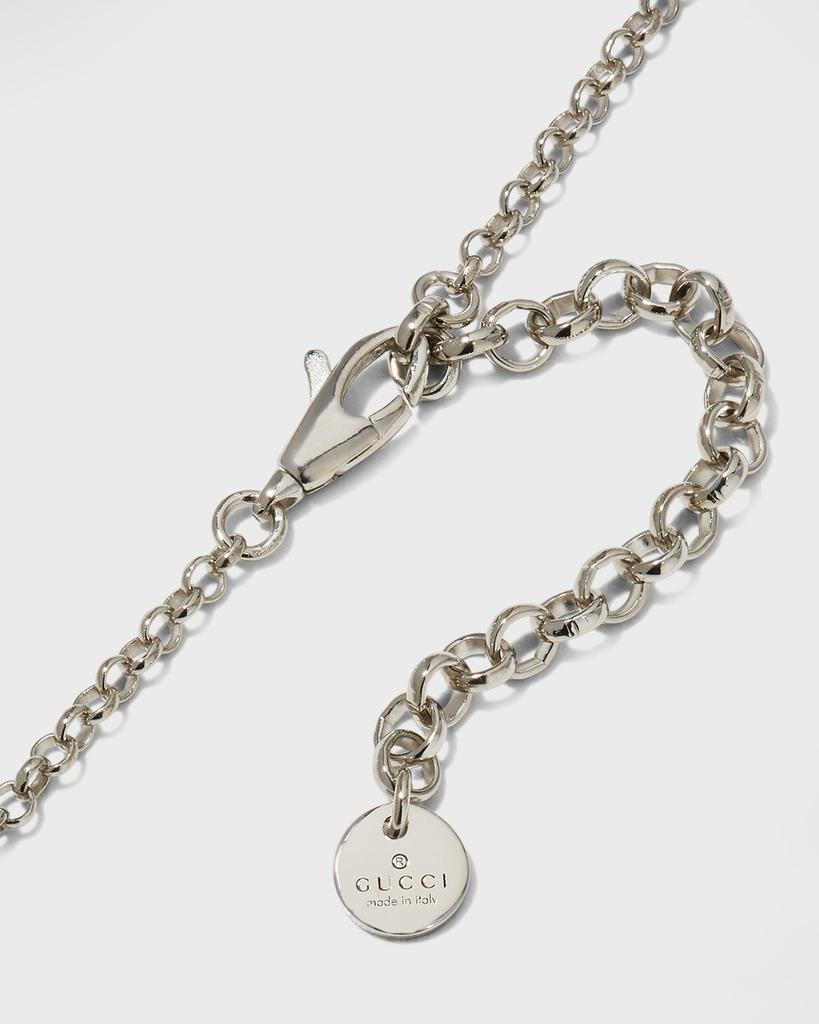 商品Gucci|Blind for Love Sterling Silver Heart Necklace,价格¥2234,第6张图片详细描述