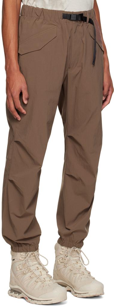 Brown Cinch Strap Trousers商品第2张图片规格展示