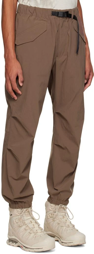 商品DESCENTE|Brown Cinch Strap Trousers,价格¥1027,第2张图片详细描述