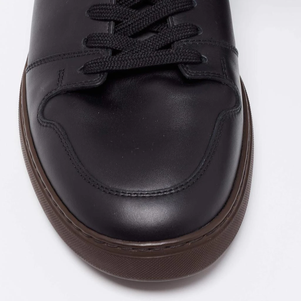 Louis Vuitton Black/Brown Leather and Monogram Canvas Line Up High-Top Sneakers Size 39.5 商品