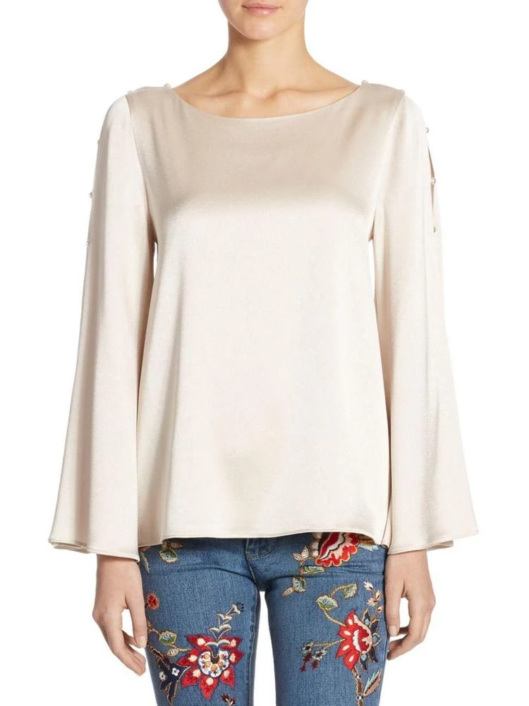 商品Alice + Olivia|Genia Bell Sleeve Top,价格¥661,第1张图片