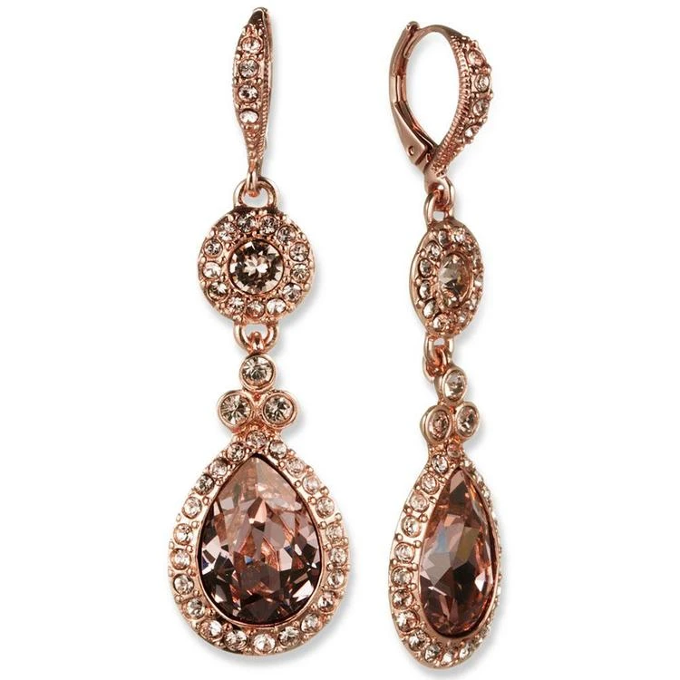 商品Givenchy|Rose Gold-Tone Swarovski Element Double Drop Earring,价格¥360,第1张图片