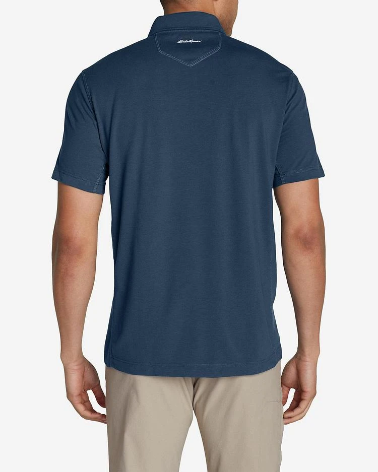 商品Eddie Bauer|Men's Lookout Short-Sleeve Polo Shirt - Solid,价格¥224,第3张图片详细描述