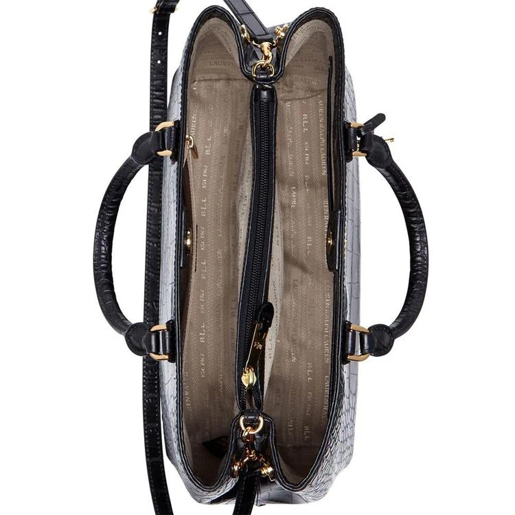 商品Ralph Lauren|Croc-Embossed Extra-Large Sabine Satchel,价格¥1324,第3张图片详细描述