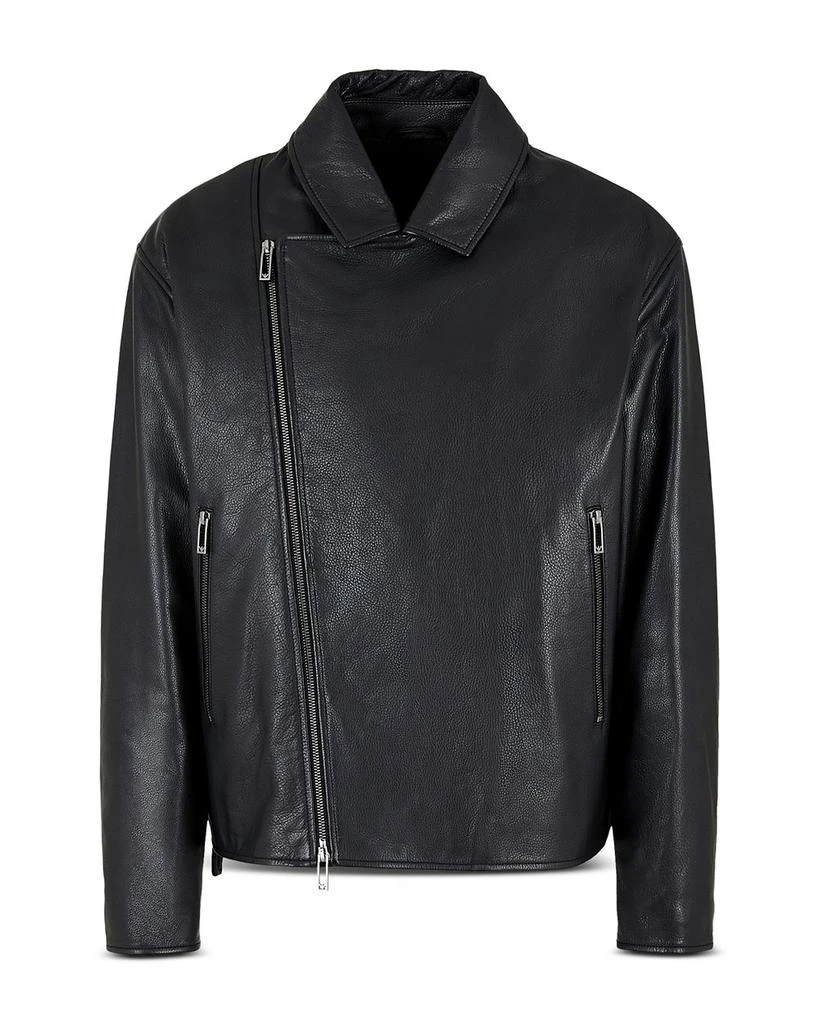 Asymmetrical Leather Biker Jacket 商品