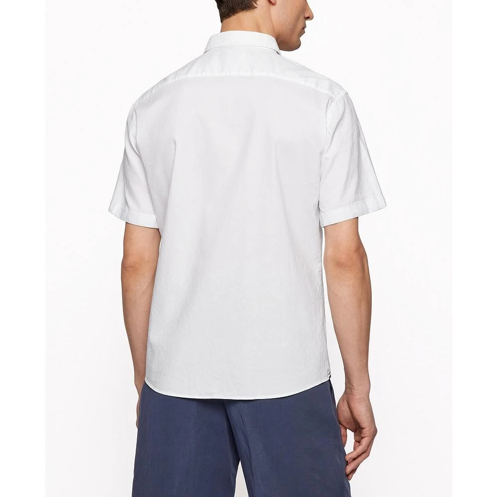 商品Hugo Boss|BOSS Men's Slim-Fit Short-Sleeved Shirt,价格¥368,第2张图片详细描述