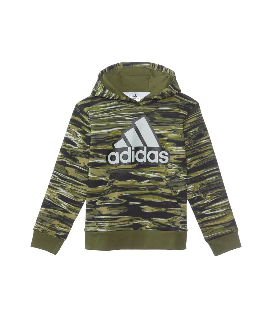 商品Adidas|All Over Print Liquid Camo Hooded Pullover (Big Kids),价格¥257,第1张图片
