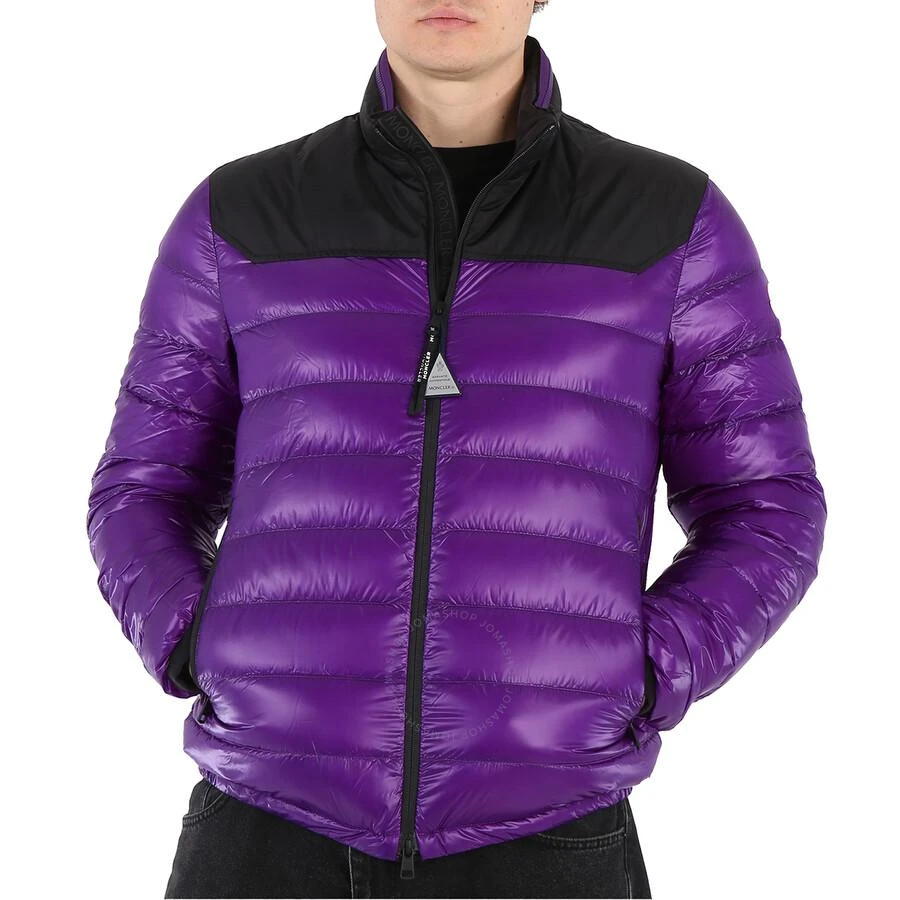 商品Moncler|Men's Bright Purple Silvere Hooded Quilted Jacket,价格¥5258,第1张图片