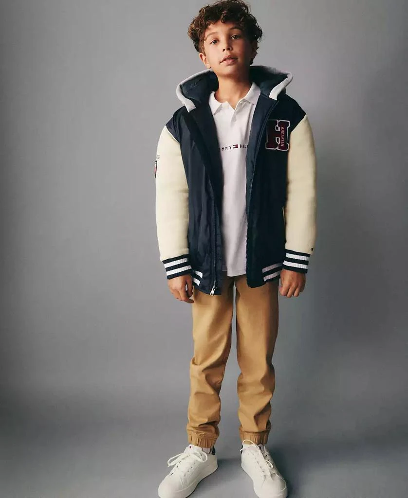 商品Tommy Hilfiger|Toddler and Little Boys Tommy Relaxed Fit Bomber Jacket,价格¥310,第1张图片