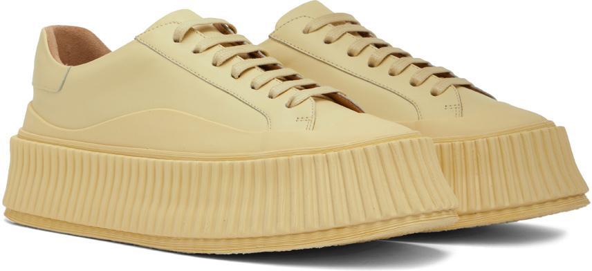 商品Jil Sander|Yellow Oversize Low-Top Sneakers,价格¥5430,第6张图片详细描述