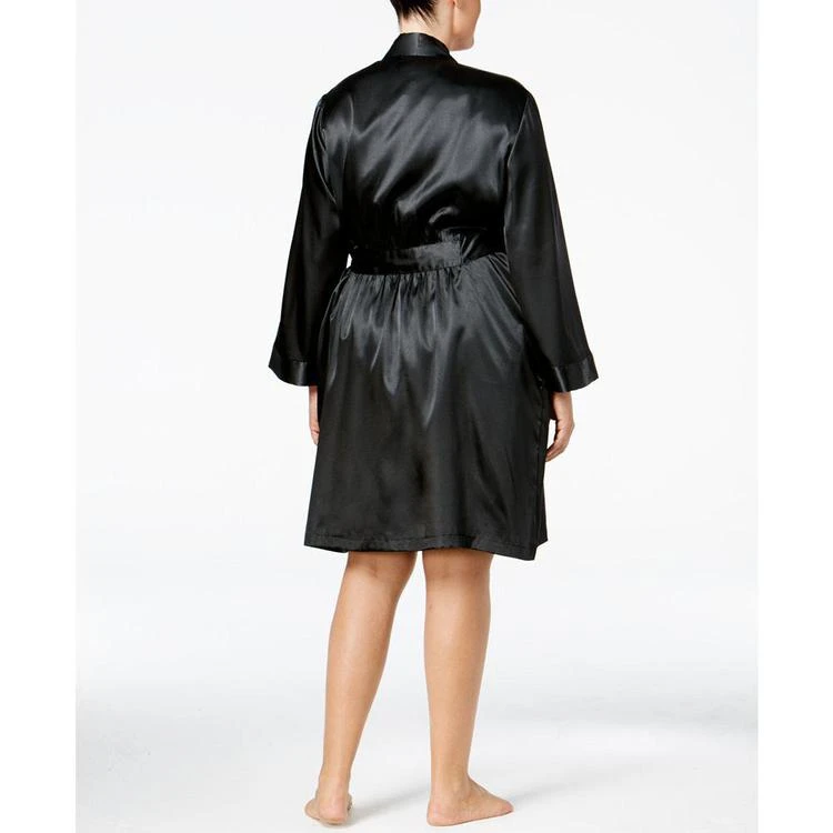 商品Thalia Sodi|Plus Size Satin Wrap Robe, Created for Macy's,价格¥245,第2张图片详细描述