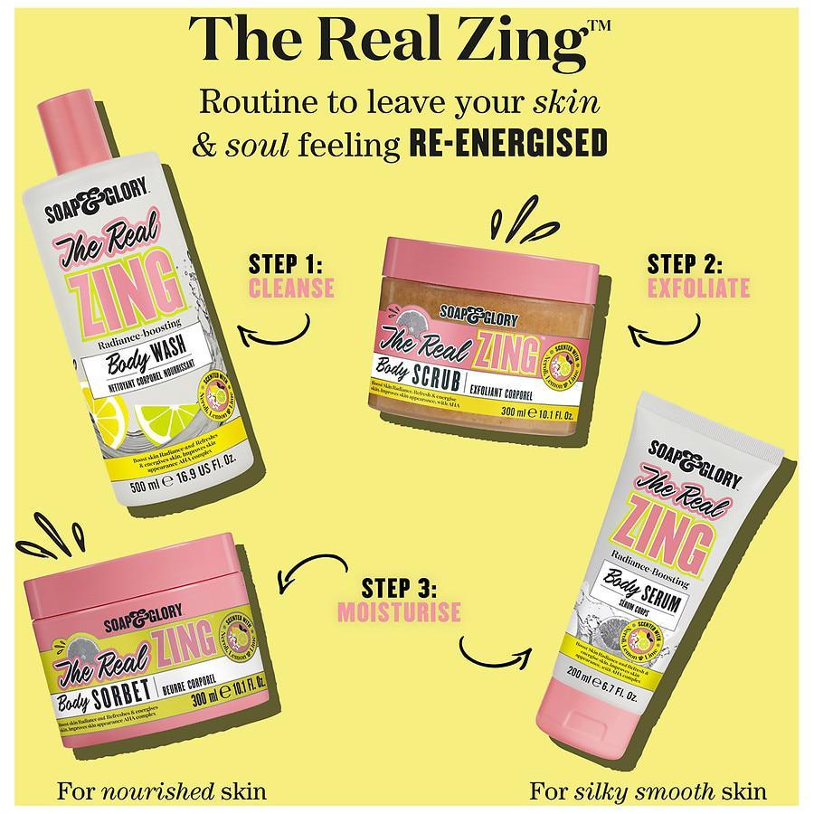 商品Soap & Glory|The Real Zing Radiance-Boosting Body Wash,价格¥82,第7张图片详细描述