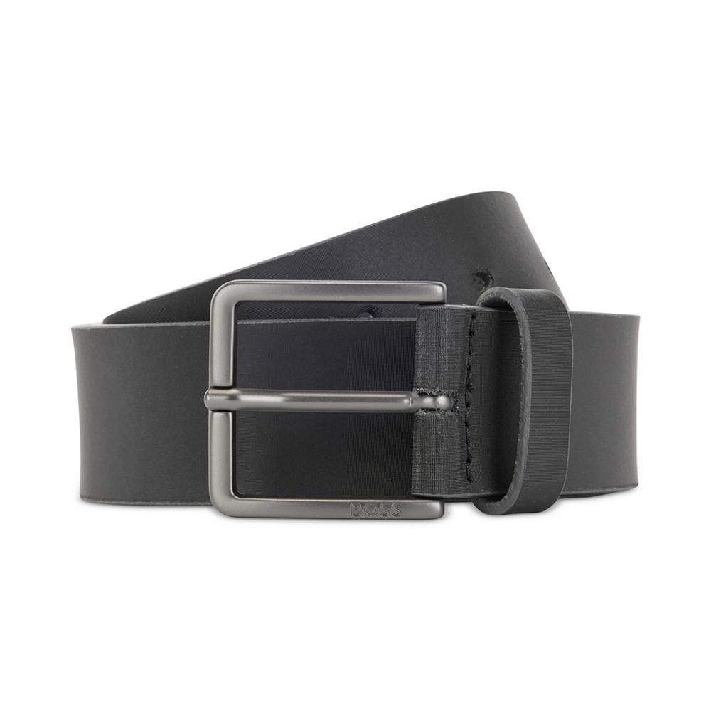 商品Hugo Boss|Men's Embossed Logo Leather Belt,价格¥589,第1张图片