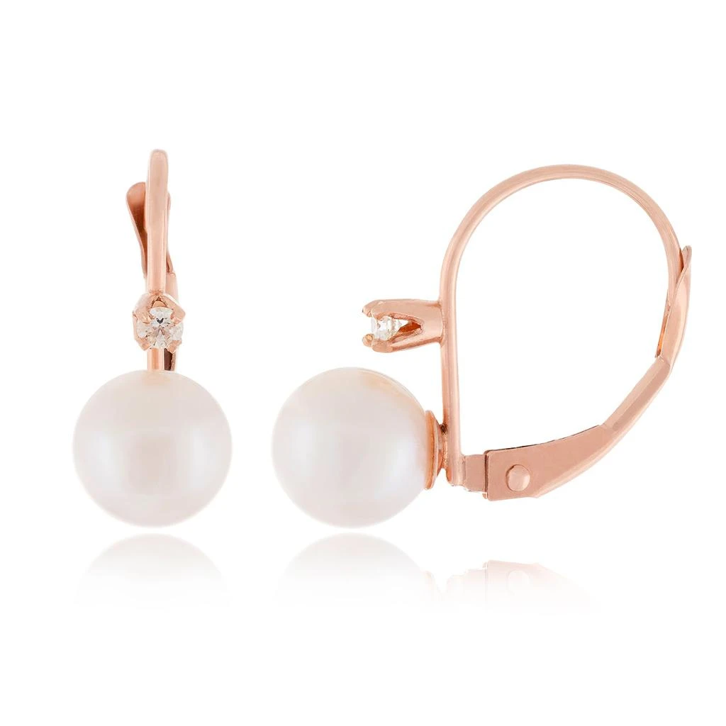 商品Splendid Pearls|14k Rose Gold 6-6.5mm Pearl Earrings,价格¥1425,第1张图片