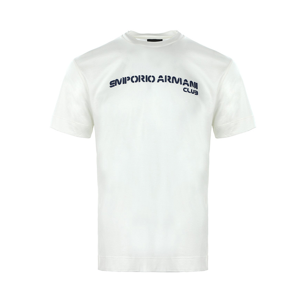 商品[国内直发] Emporio Armani|EMPORIO ARMANI 男白色短袖T恤 3L1TCE-1JUVZ-0128,价格¥679,第1张图片