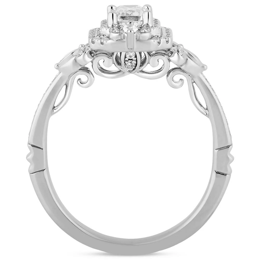 Disney Enchanted Cindrella Ring (3/4ct.tw) in 14K White Gold 商品