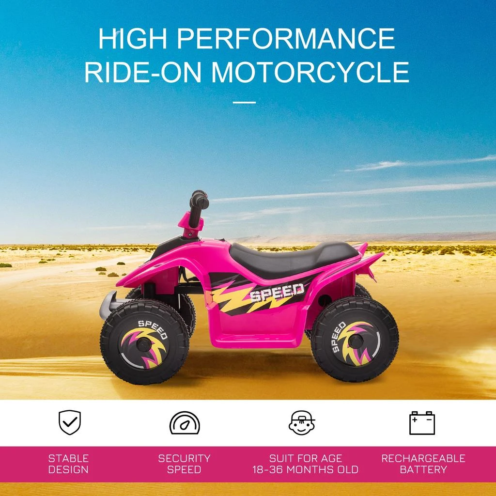 商品Streamdale Furniture|Streamdale Kids' Electric ATV 4 Wheels,价格¥1517,第4张图片详细描述
