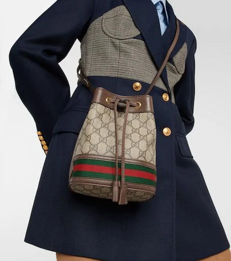 商品Gucci|Ophidia GG迷你水桶包,价格¥12901,第2张图片详细描述