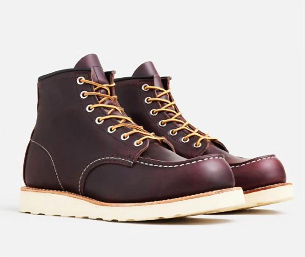 商品Red Wing|Men's Classic Moc Boot In Black Cherry,价格¥1688,第2张图片详细描述