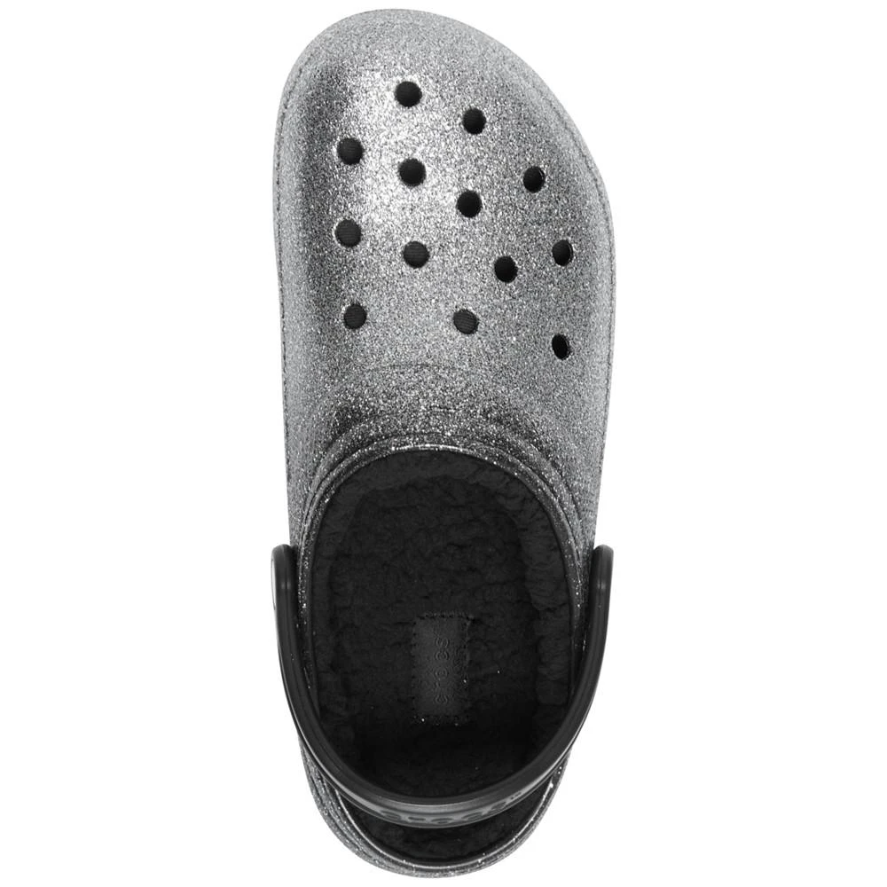 商品Crocs|Men's and Women's Classic Glitter Lined Clogs from Finish Line,价格¥341,第5张图片详细描述