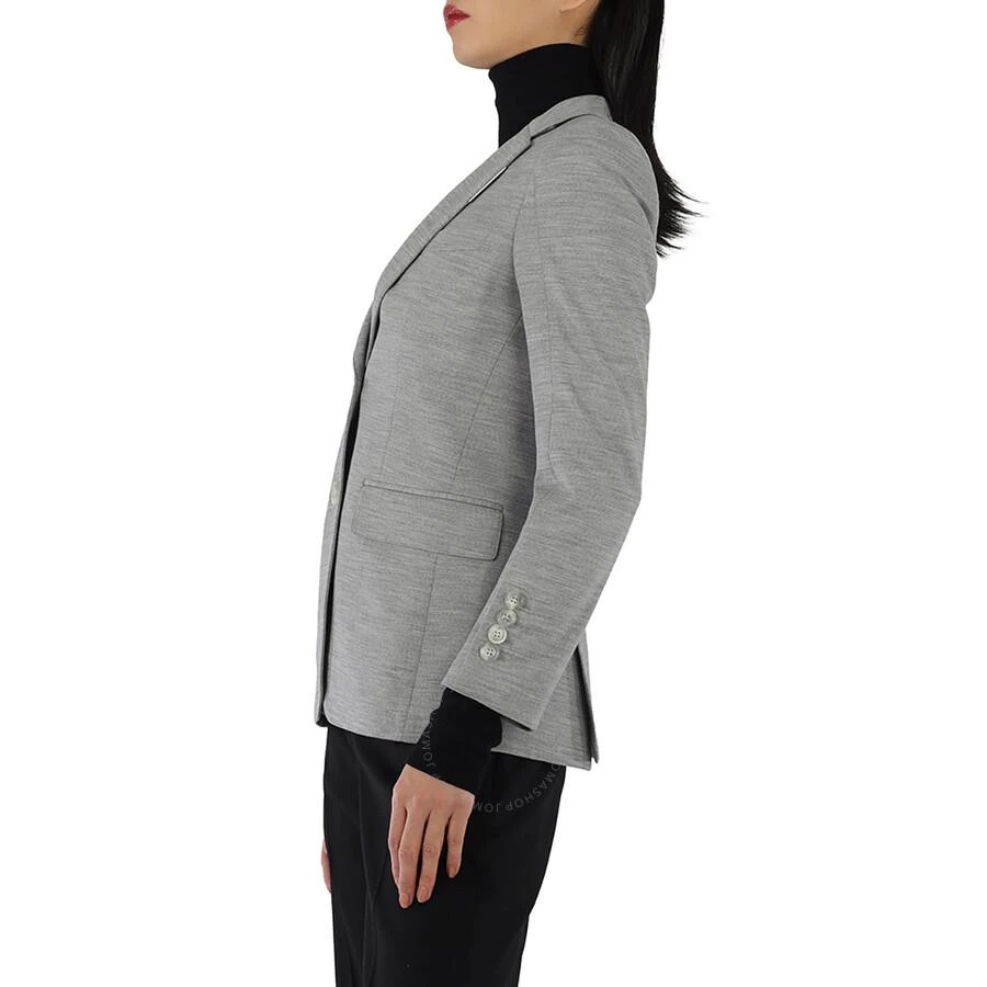 商品Burberry|Grey Taupe Melange Technical Wool Jersey Blazer,价格¥3237,第2张图片详细描述