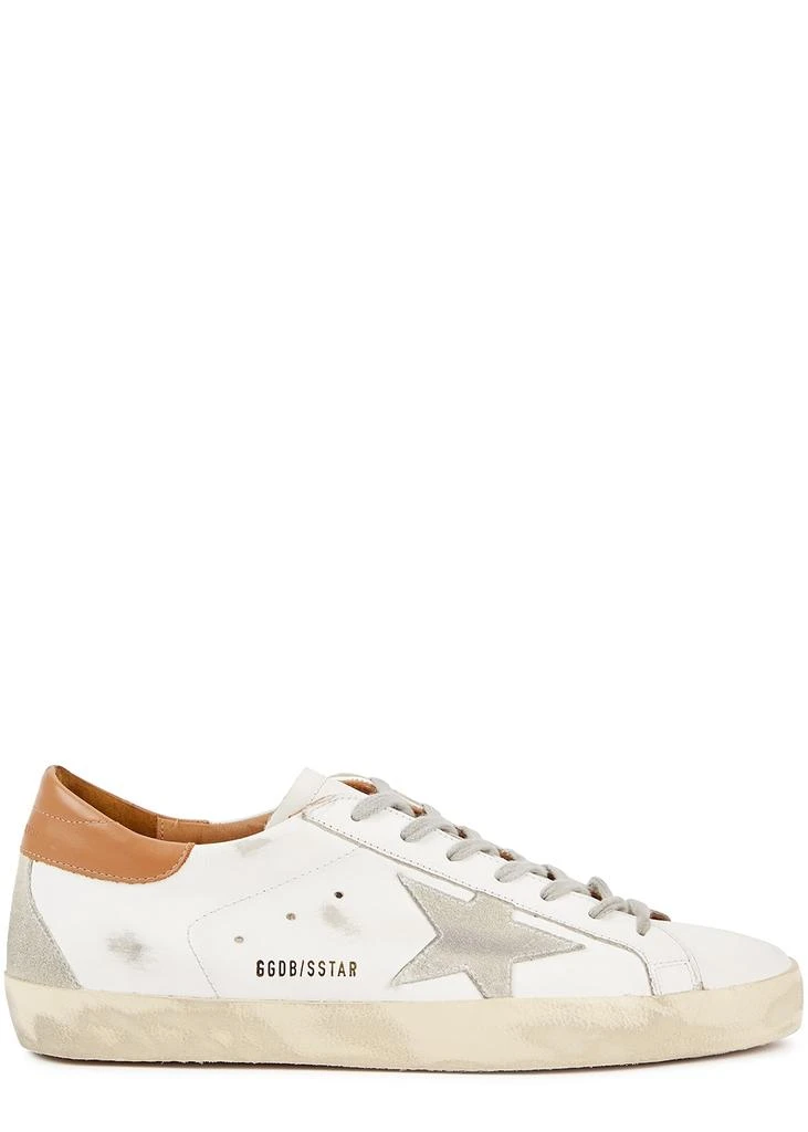 商品Golden Goose|Superstar white distressed leather sneakers,价格¥2455,第1张图片