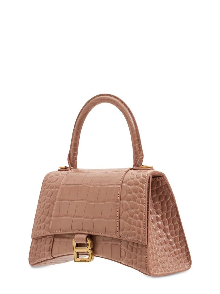 商品Balenciaga|Hourglass Croc Embossed Leather Bag,价格¥23199,第3张图片详细描述