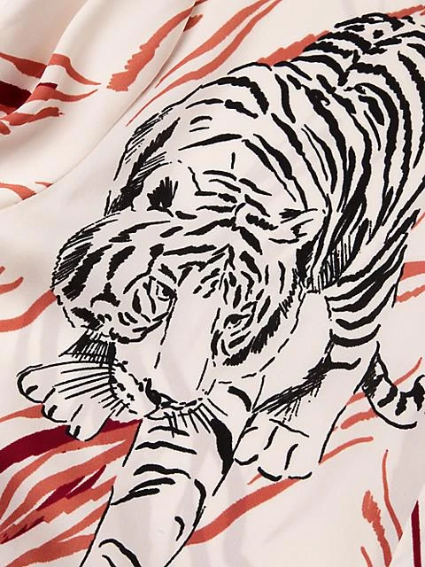 Skylar Silk-Blend Tiger Blouse 商品