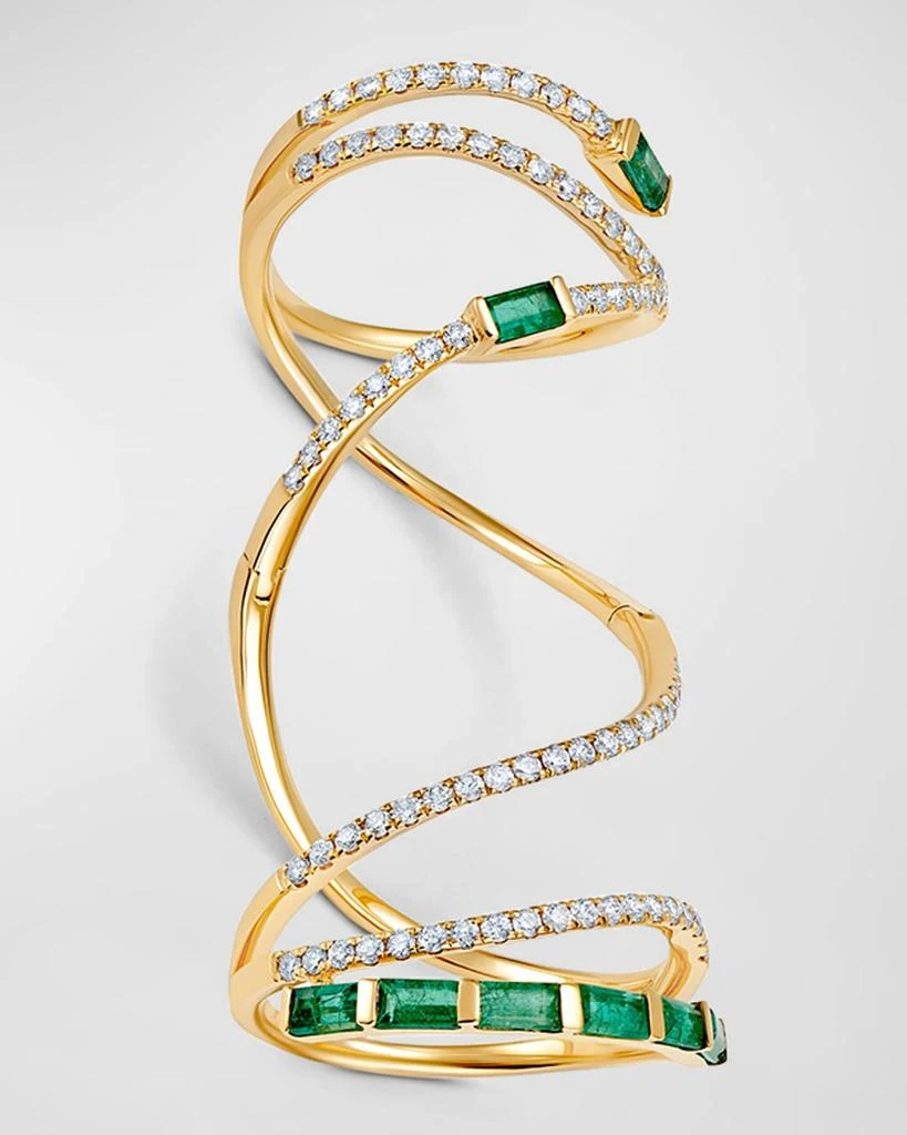 商品Graziela Gems|Emerald Baguette Mega Swirl Ring,价格¥43718,第2张图片详细描述