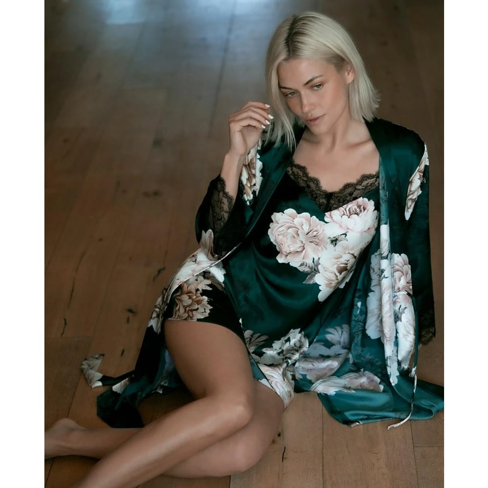 Women's Aribella 2-Pc. Floral Robe & Chemise Set 商品