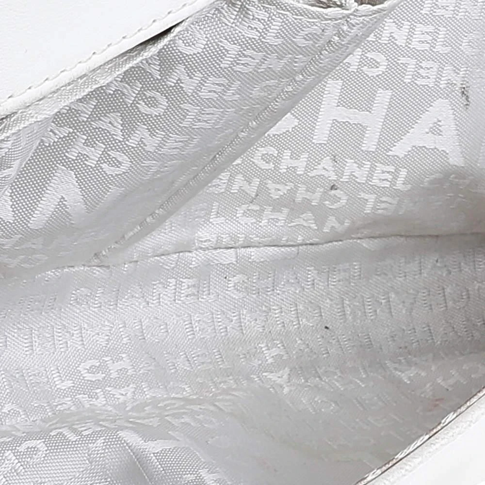 Chanel White Leather Knotted Flap CC Chain Shoulder Bag 商品