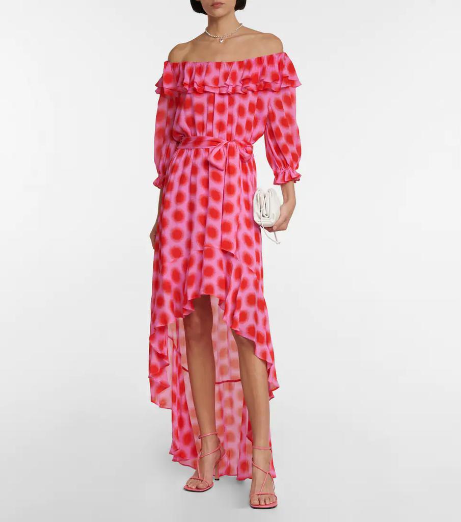 商品Diane von Furstenberg|Ferris印花荷叶边连衣裙,价格¥5801,第4张图片详细描述