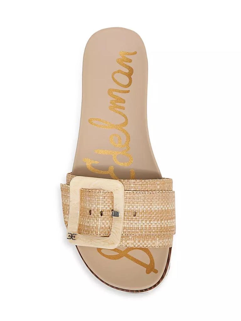 商品Sam Edelman|Ariane Woven Buckle Slides,价格¥478,第5张图片详细描述