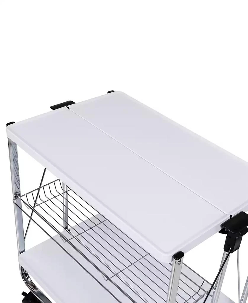 商品Honey Can Do|Modern Foldable Rolling Kitchen Cart,价格¥1282,第5张图片详细描述