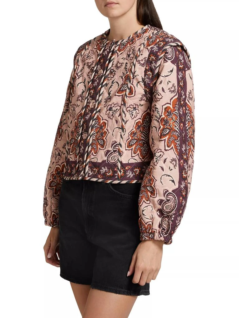 商品Farm Rio|Glam Tapestry Cotton Quilted Jacket,价格¥881,第4张图片详细描述