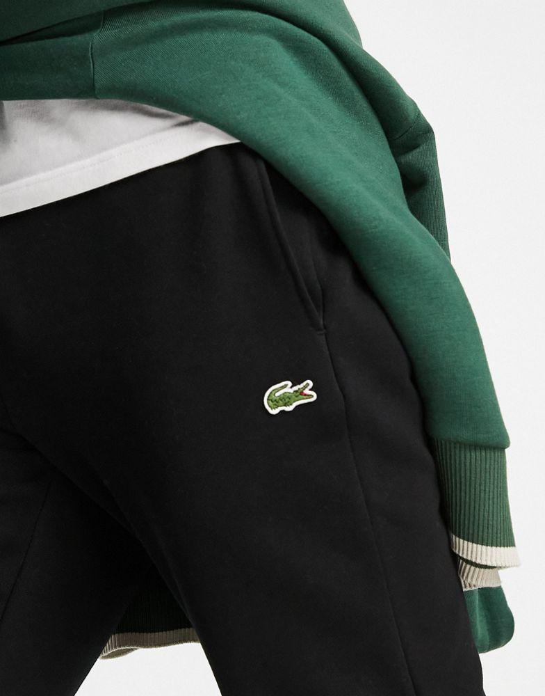 Lacoste cotton joggers in black商品第2张图片规格展示