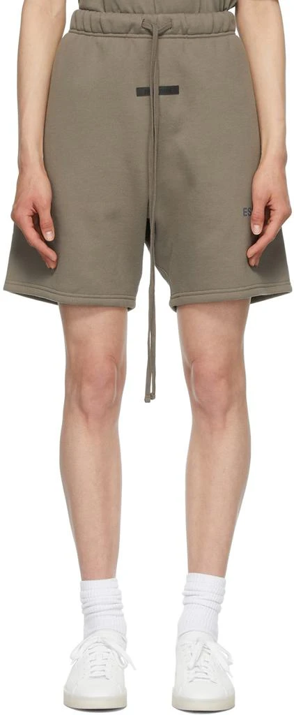 商品Essentials|Taupe Fleece Lounge Shorts,价格¥745,第1张图片