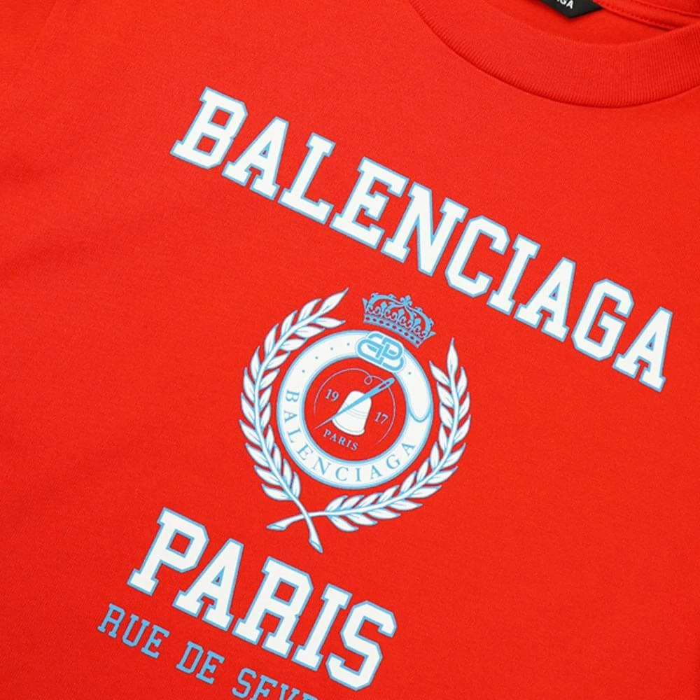 商品Balenciaga|Red Crest Logo T Shirt,价格¥722,第2张图片详细描述