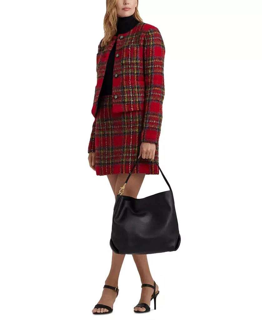 商品Ralph Lauren|Kassie Large Leather Shoulder Bag,价格¥2146,第2张图片详细描述
