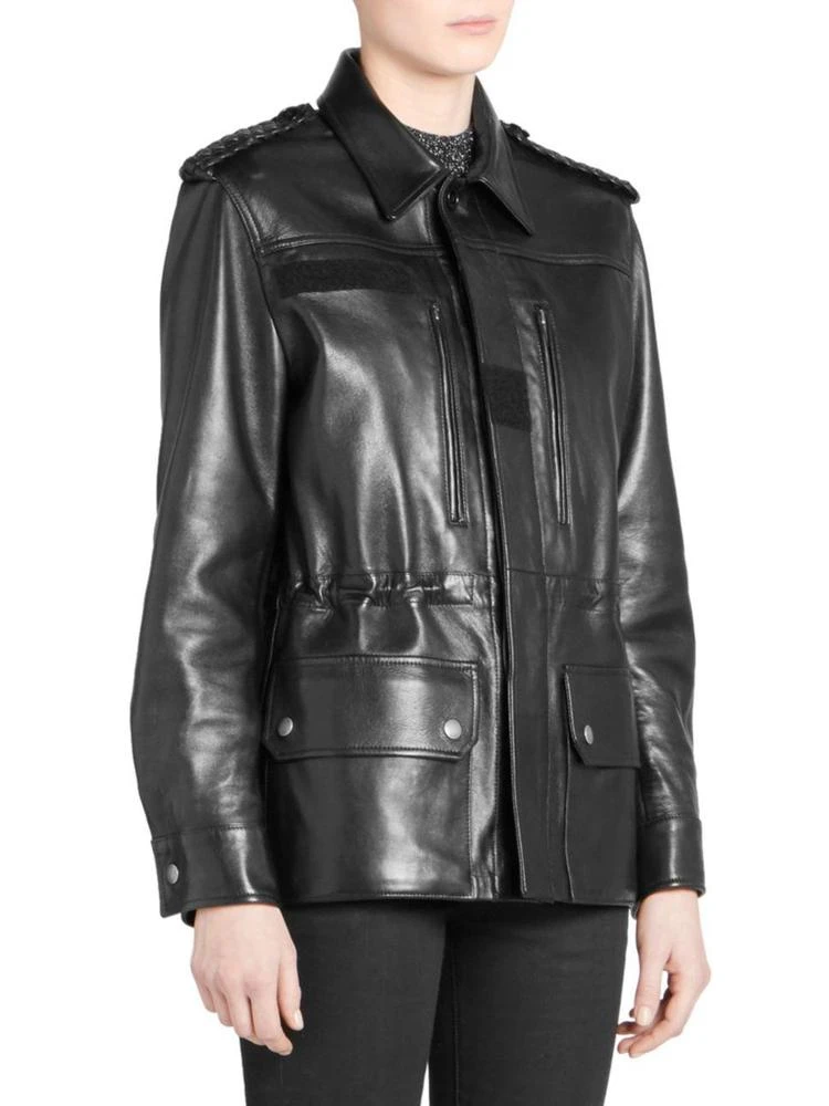 商品Yves Saint Laurent|Saint Laurent - Leather Military Jacket,价格¥38744,第3张图片详细描述