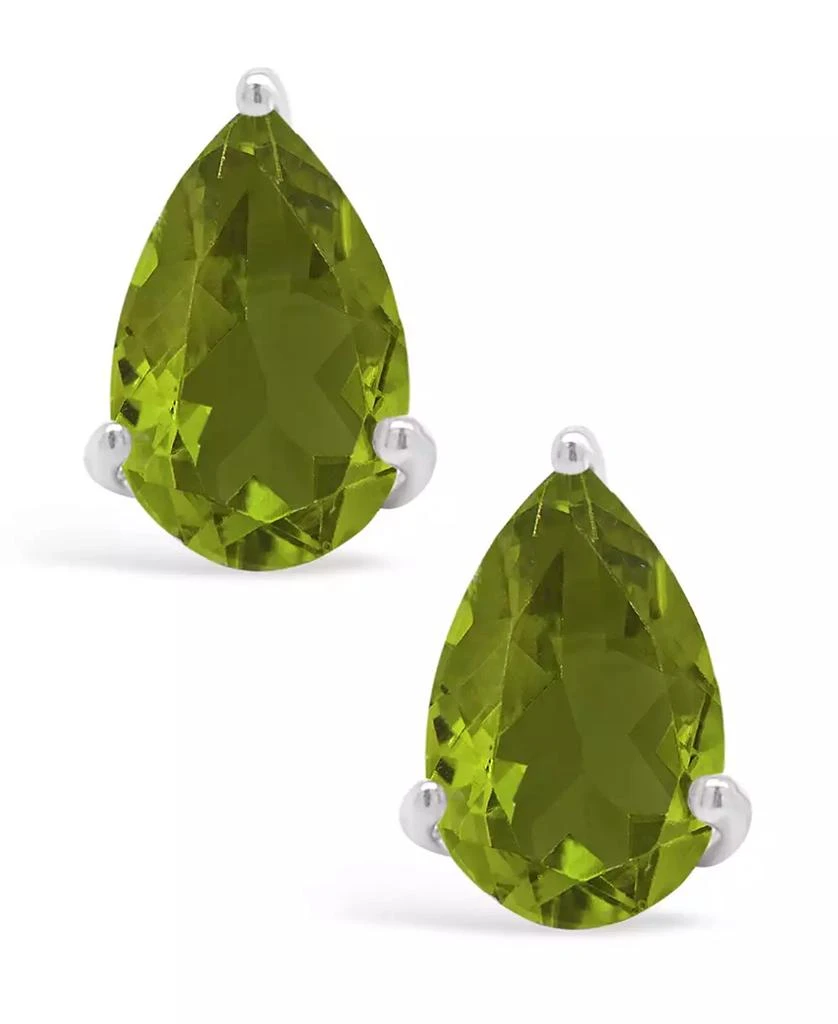 商品Macy's|Peridot (1-7/8 ct. t.w.) Stud Earrings in 14K White Gold,价格¥12291,第3张图片详细描述
