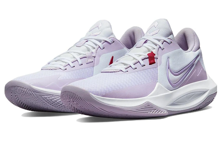 商品[国内直发] NIKE|Precision 6 精密6 防滑 低帮 实战篮球鞋 男款 白紫,价格¥365,第4张图片详细描述