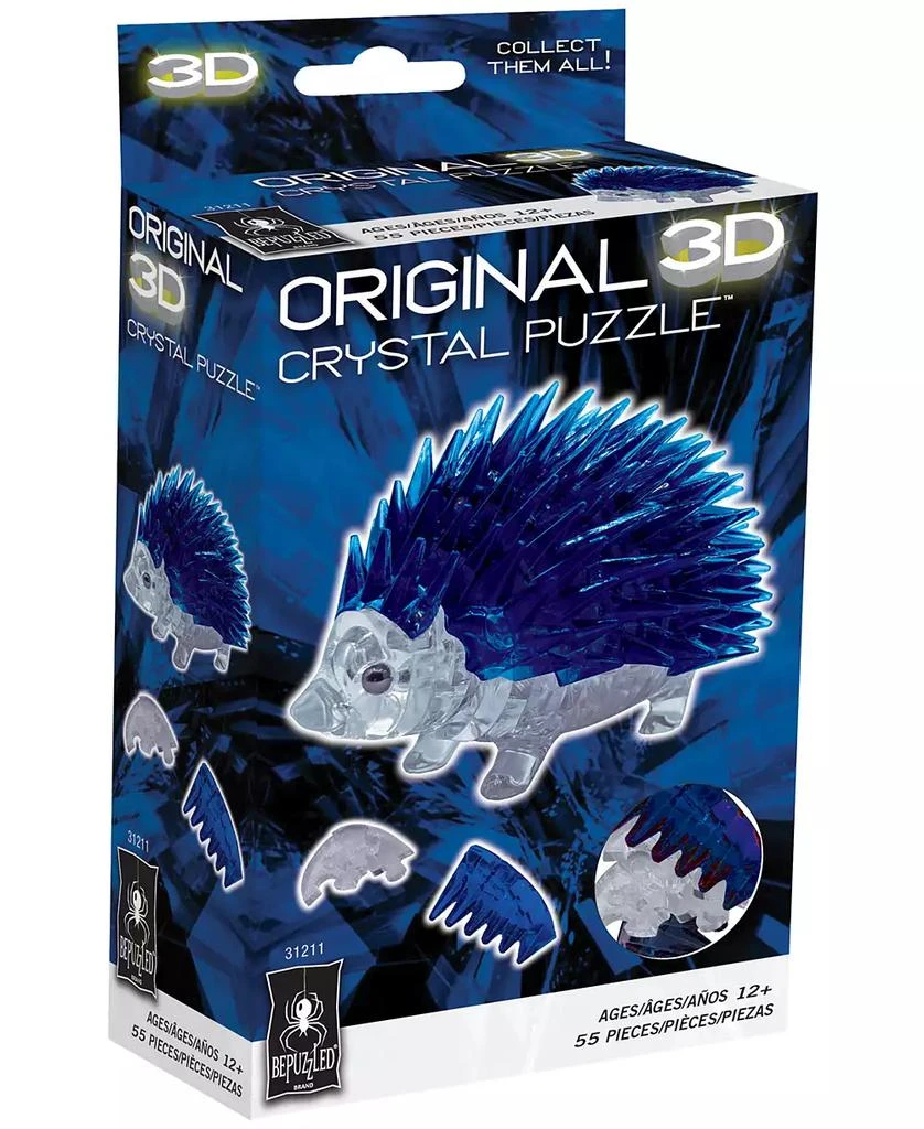 商品University Games|Bepuzzled 3D Crystal Puzzle Hedgehog, 55 Pieces,价格¥109,第2张图片详细描述