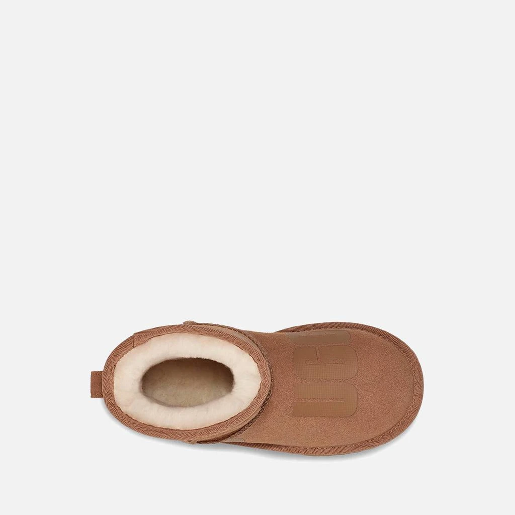 商品UGG|UGG KIDS' CLASSIC MINI SCATTER GRAPHIC SUEDE AND WOOL-BLEND BOOTS,价格¥619,第4张图片详细描述