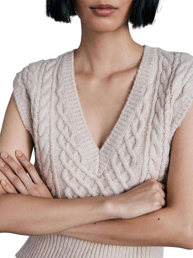 商品Rag & Bone|女式 Elizabeth系列 绞花针织背心,价格¥1109,第5张图片详细描述