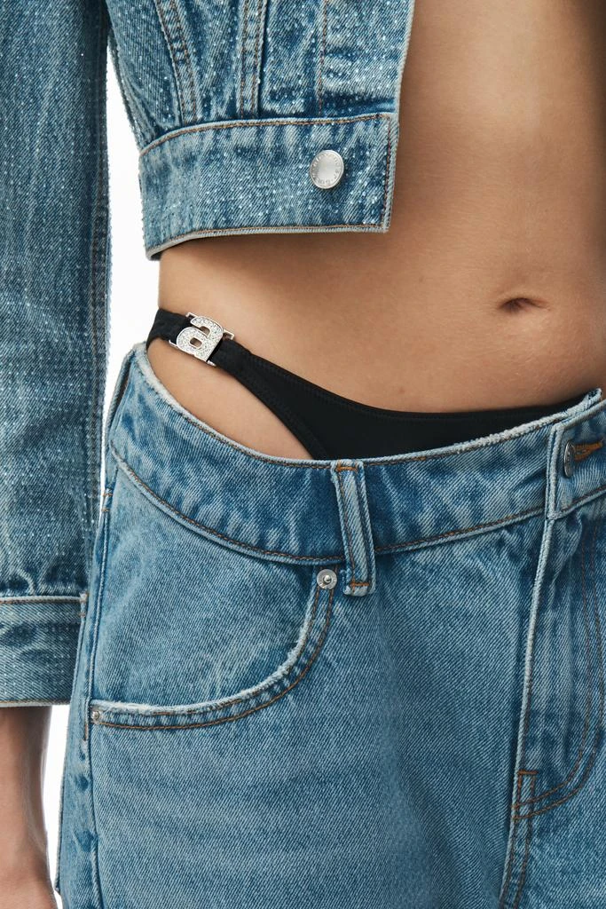 商品Alexander Wang|ASYMMETRICAL BIKINI LAYER JEANS,价格¥1413,第4张图片详细描述
