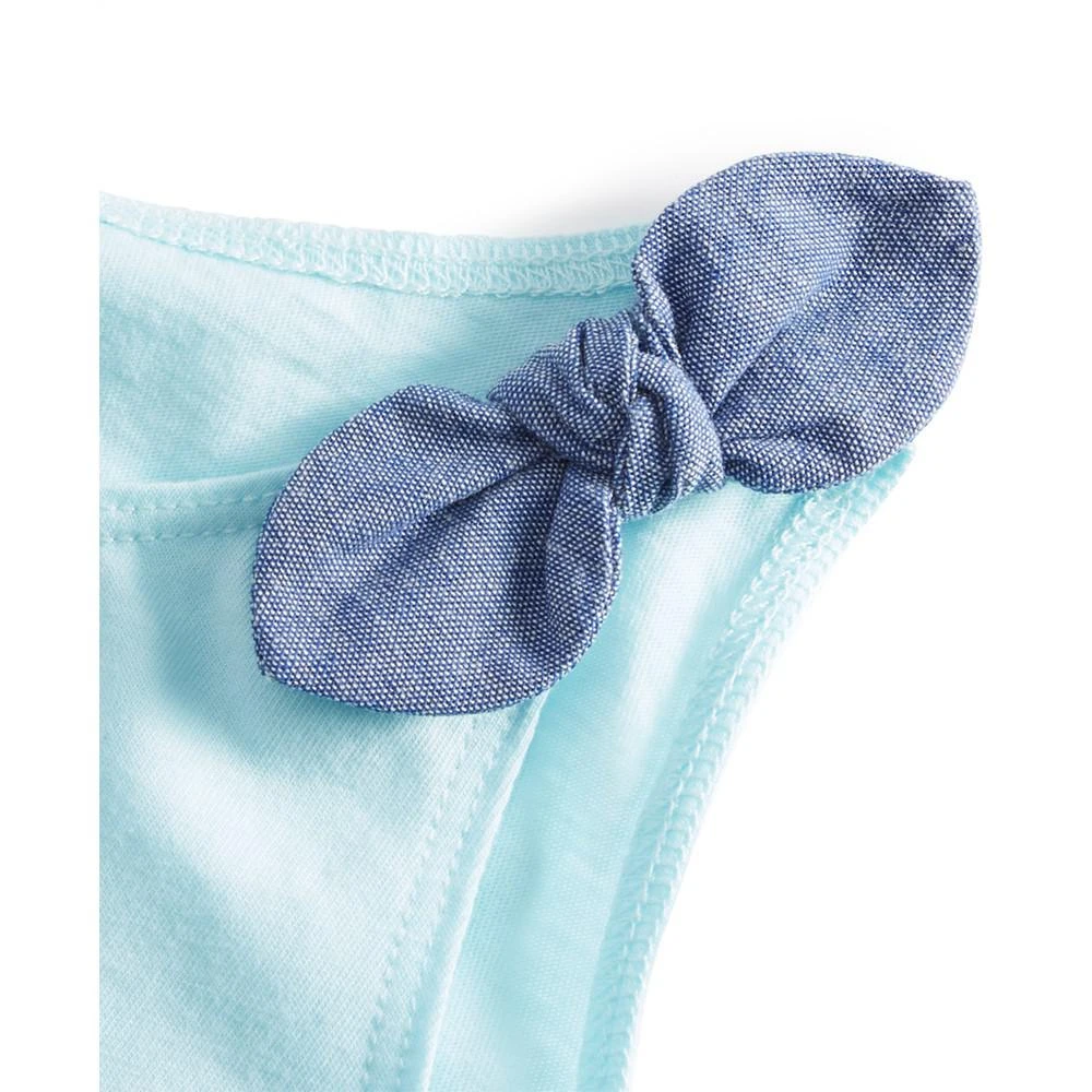 商品First Impressions|Baby Girls Chambray-Knot Tank Top, Created for Macy's,价格¥15,第3张图片详细描述