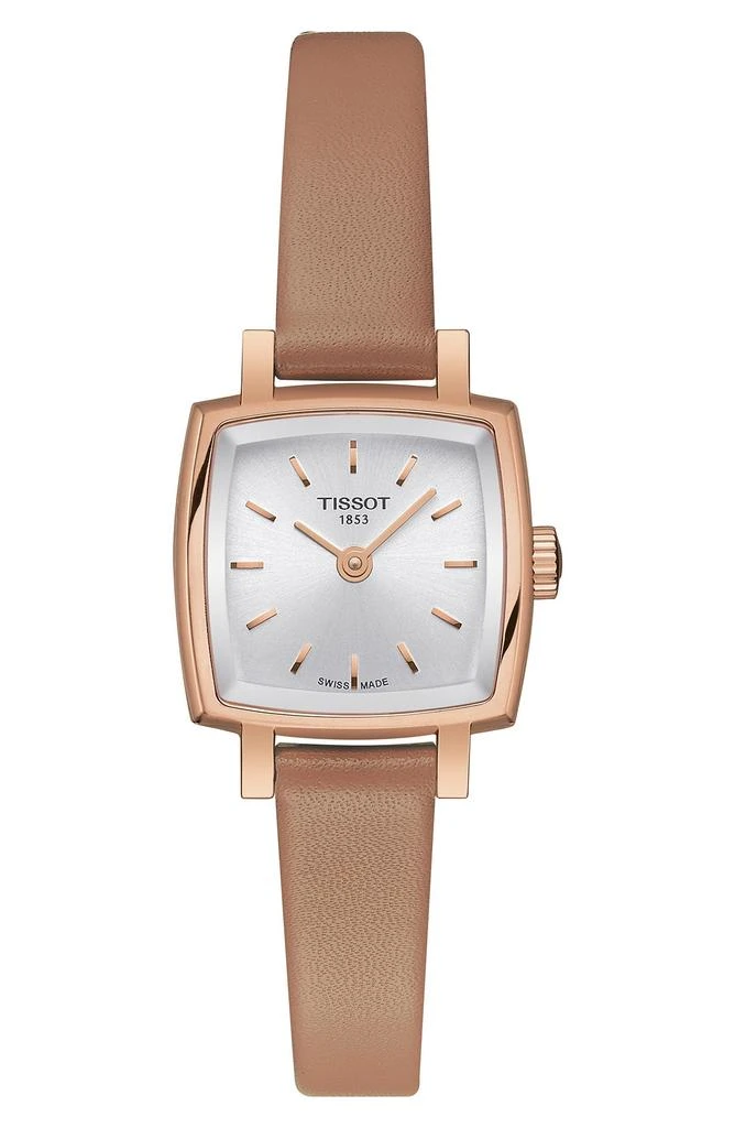 商品Tissot|Lovely Summer Leather Strap Square Watch & Interchangeable Straps Set, 20mm,价格¥1827,第1张图片