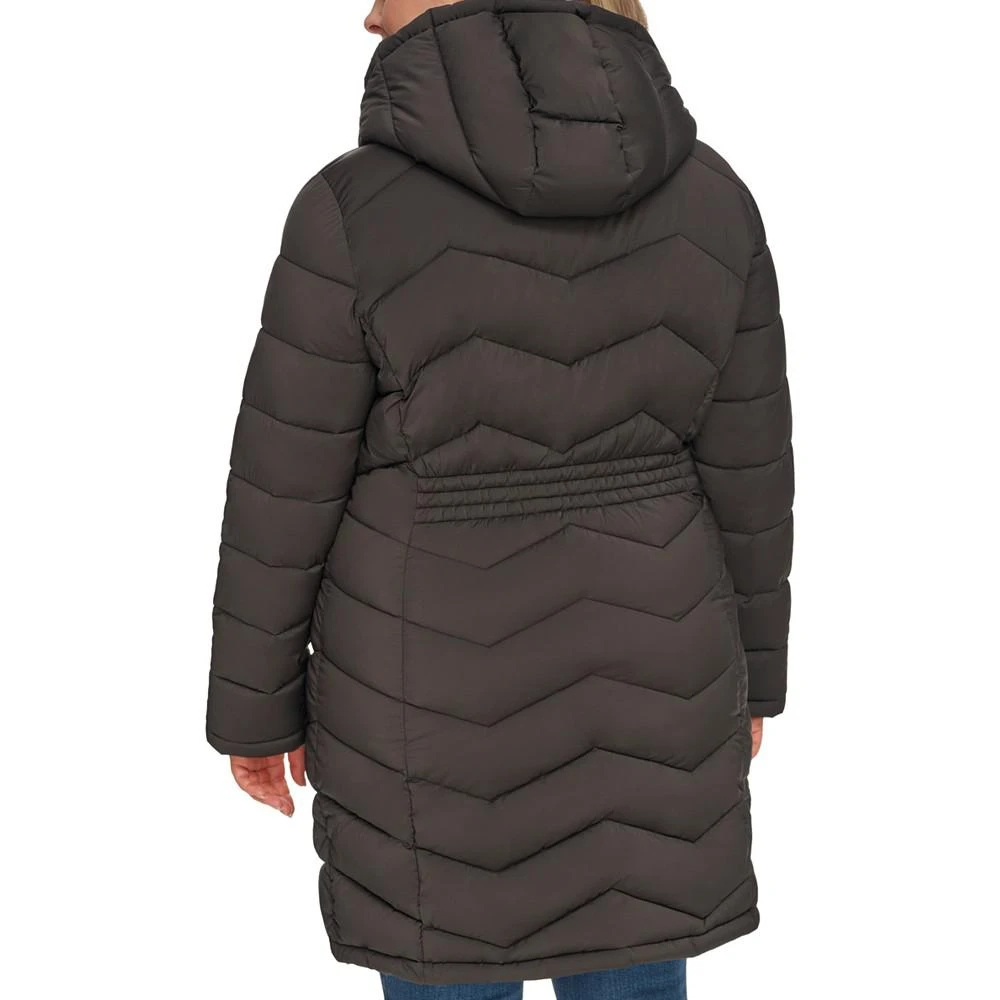 商品Calvin Klein|Women's Plus Size Hooded Packable Puffer Coat, Created for Macy's,价格¥1902,第2张图片详细描述